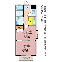 ソレアード西沢の物件間取画像